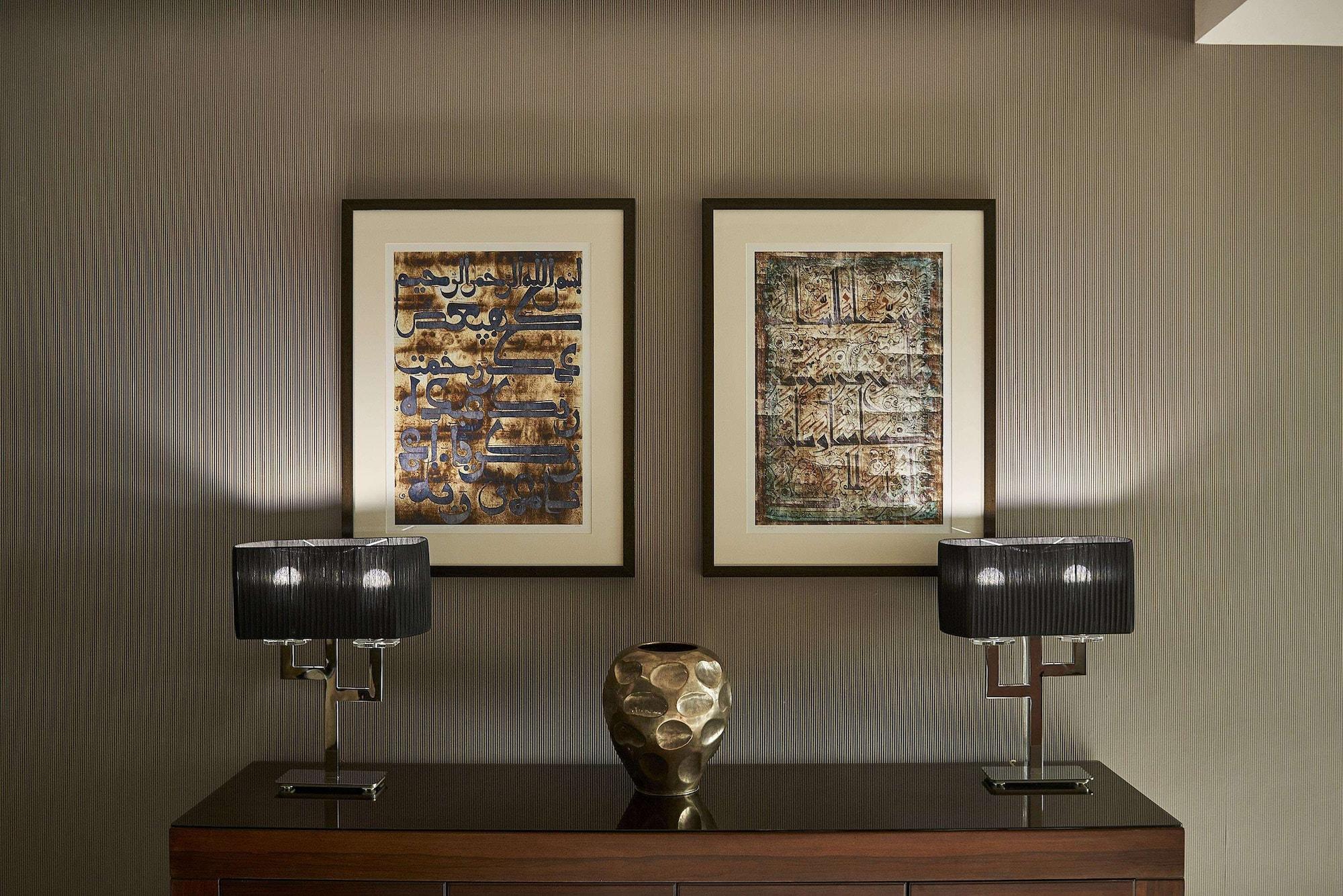 Safir Fintas Hotel Kuwait Kuwait City Exterior photo A pair of paintings by the artist